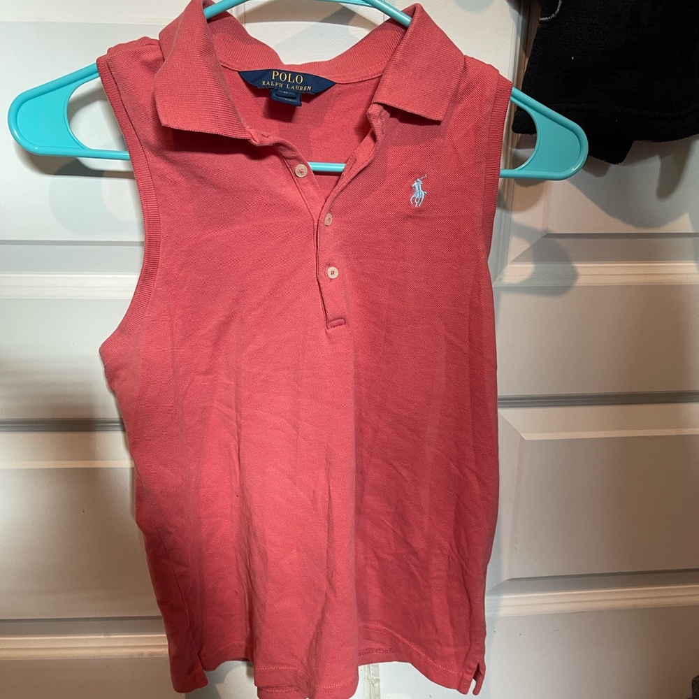 Polo by Ralph Lauren Pink Sleeveless Polo Shirt